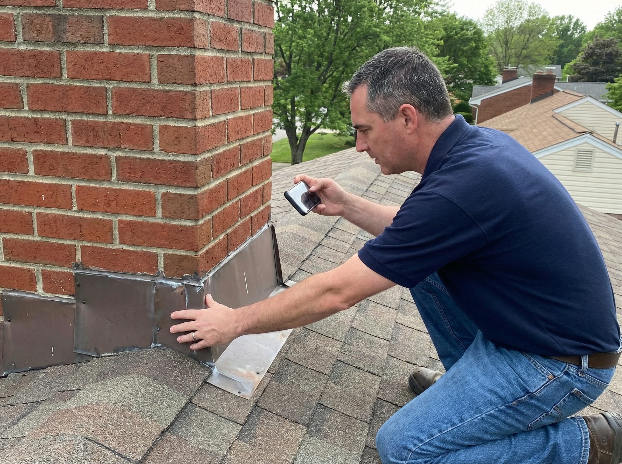 Blue Jay Home Inspection - Ballston Spa NY Home inspector examining a foundation in a Ballston Spa NY home