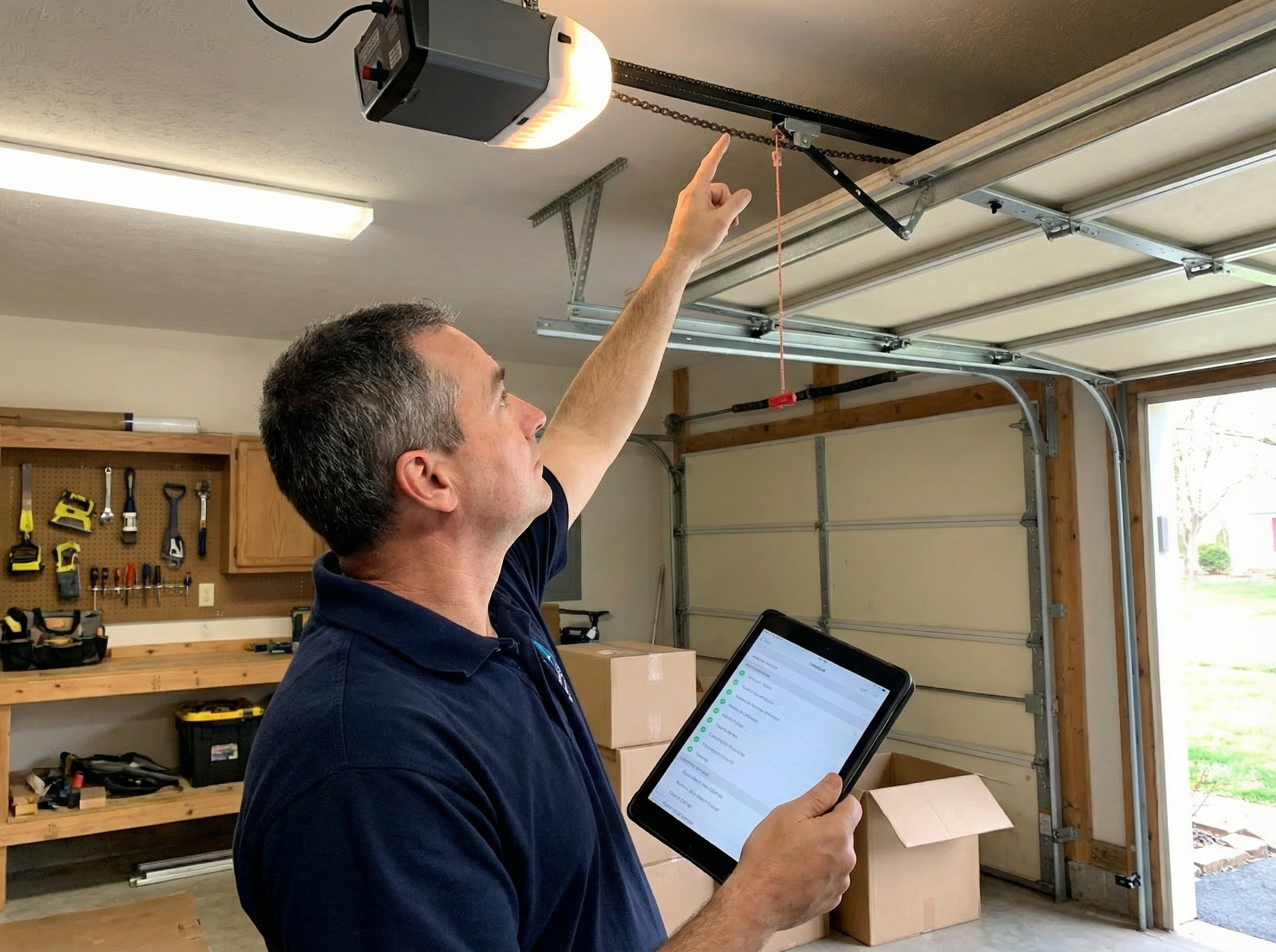 Home inspector examining a roof in a Guilderland NY home